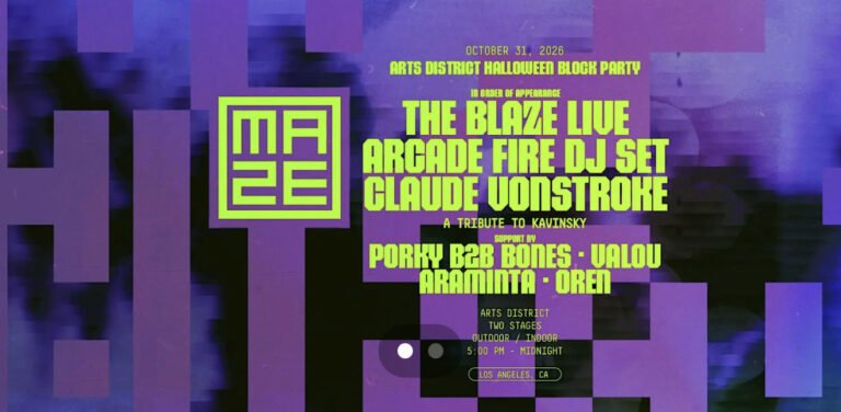 THE MAZE Halloween: Arts District Block Party